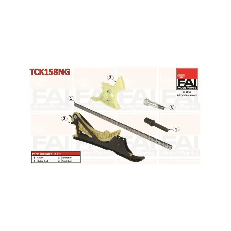 Kit de distribution par chaîne FAI AutoParts TCK158NG