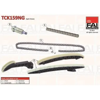 Kit de distribution par chaîne FAI AutoParts TCK159NG