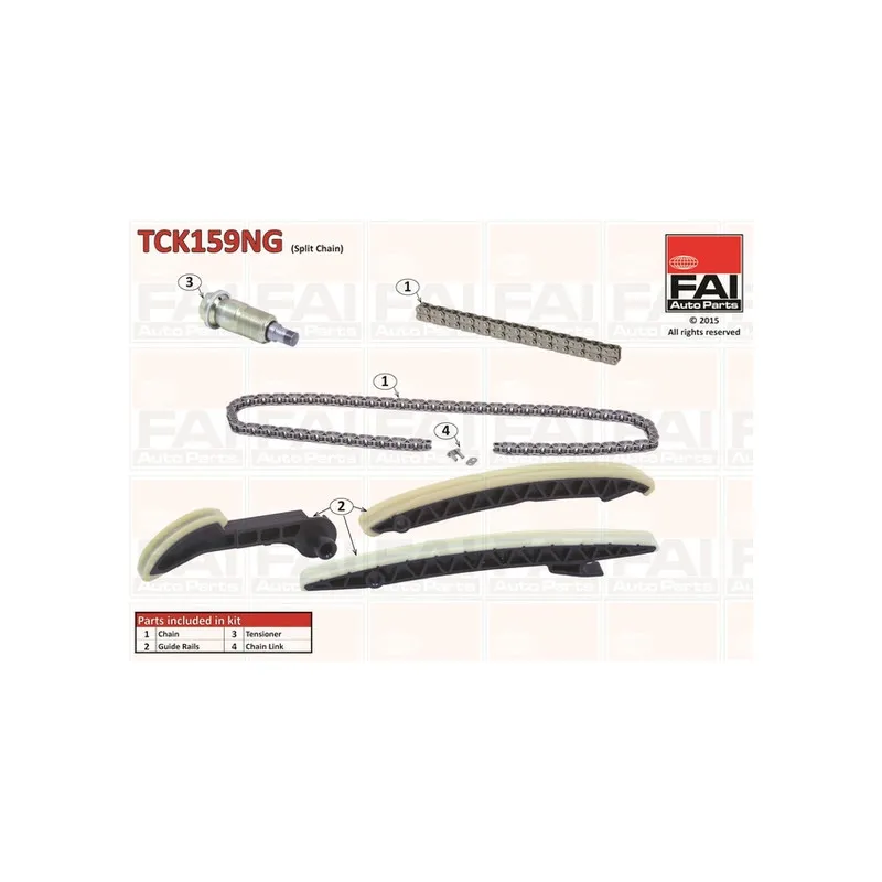 Kit de distribution par chaîne FAI AutoParts TCK159NG