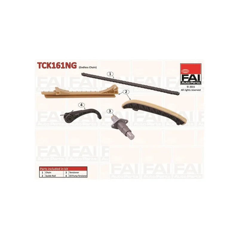 Kit de distribution par chaîne FAI AutoParts TCK161NG