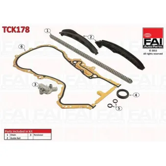 Kit de distribution par chaîne FAI AutoParts TCK178