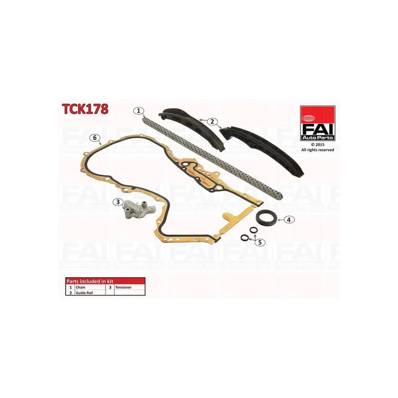 Kit de distribution par chaîne FAI AutoParts TCK178