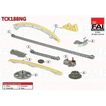 Kit de distribution par chaîne FAI AutoParts TCK188NG