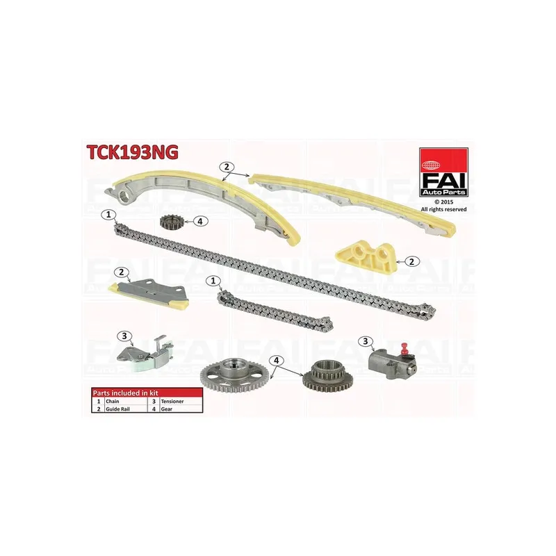 Kit de distribution par chaîne FAI AutoParts TCK193NG