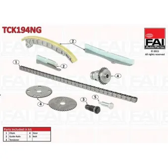Kit de distribution par chaîne FAI AutoParts TCK194NG