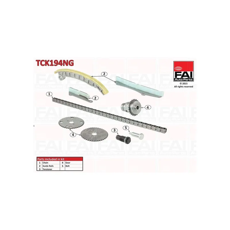 Kit de distribution par chaîne FAI AutoParts TCK194NG