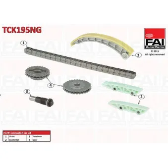 Kit de distribution par chaîne FAI AutoParts TCK195NG