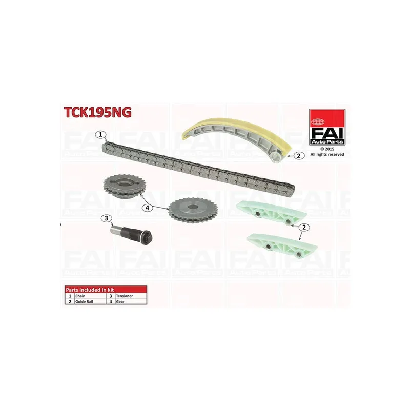 Kit de distribution par chaîne FAI AutoParts TCK195NG
