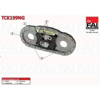 Kit de distribution par chaîne FAI AutoParts TCK199NG