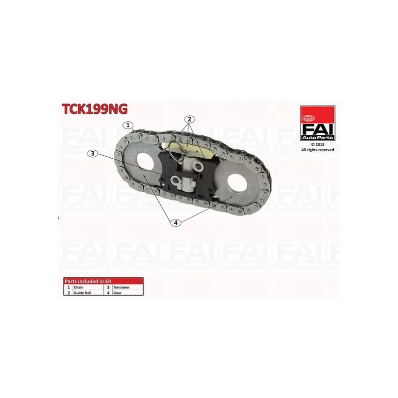 Kit de distribution par chaîne FAI AutoParts TCK199NG