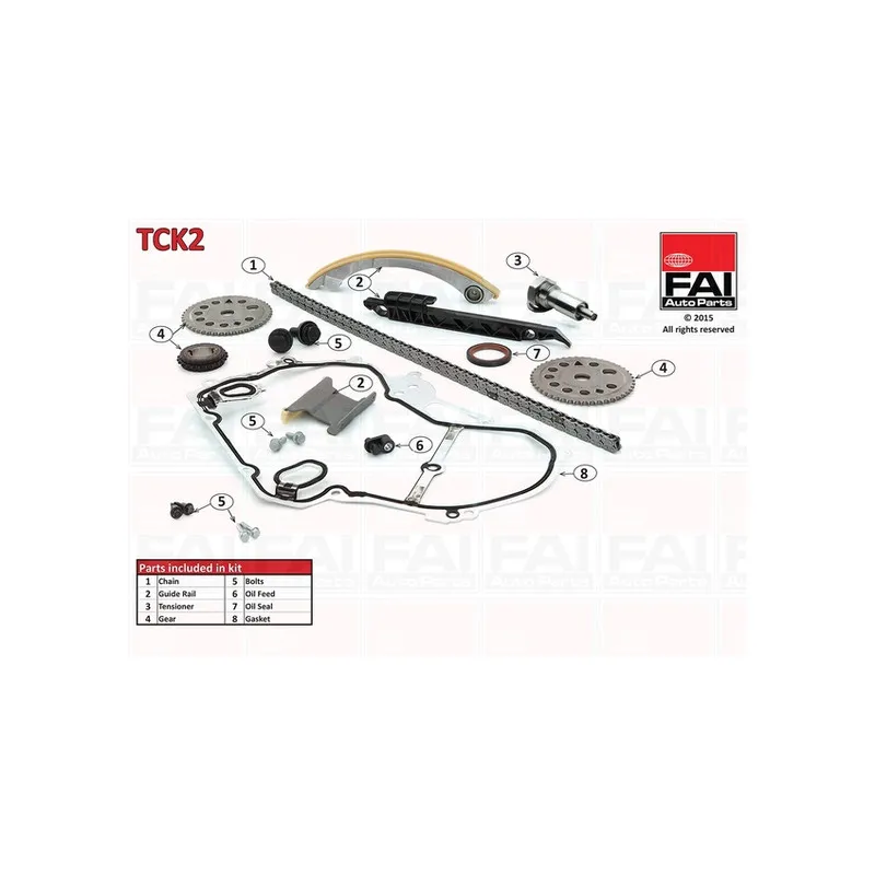 Kit de distribution par chaîne FAI AutoParts TCK2