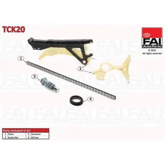 Kit de distribution par chaîne FAI AutoParts TCK20