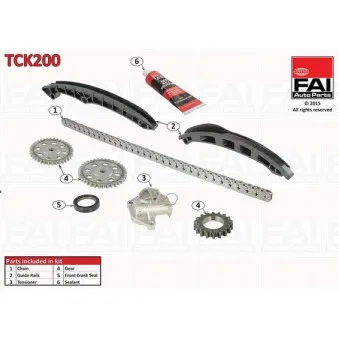 Kit de distribution par chaîne FAI AutoParts TCK200
