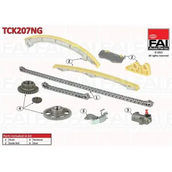 Kit de distribution par chaîne FAI AutoParts TCK207NG