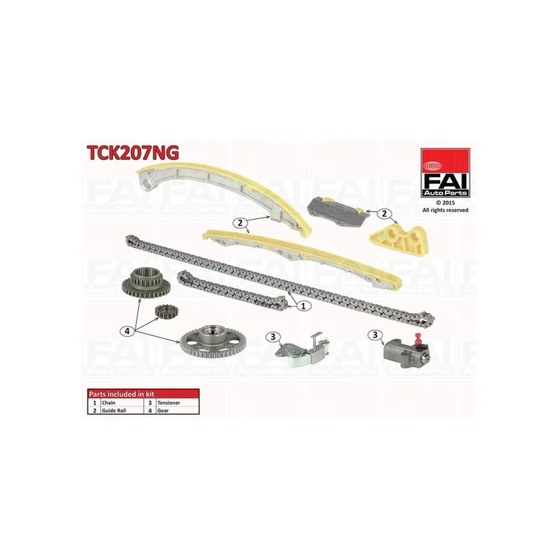 Kit de distribution par chaîne FAI AutoParts TCK207NG