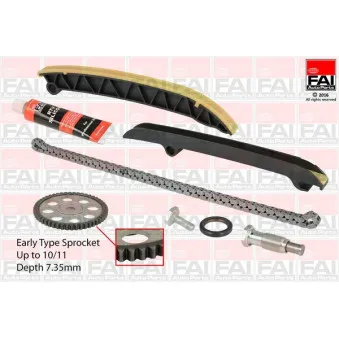 Kit de distribution par chaîne FAI AutoParts TCK208