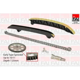 Kit de distribution par chaîne FAI AutoParts TCK208NG