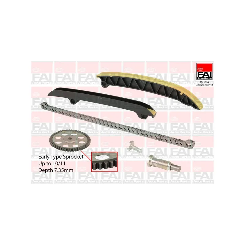 Kit de distribution par chaîne FAI AutoParts TCK208NG
