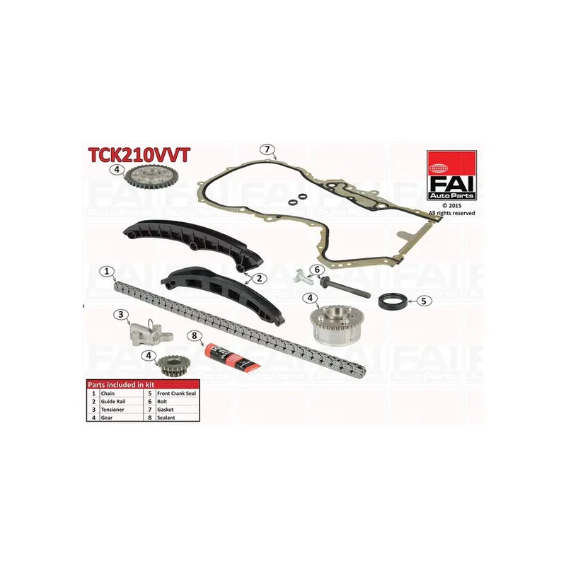 Kit de distribution par chaîne FAI AutoParts TCK210VVT