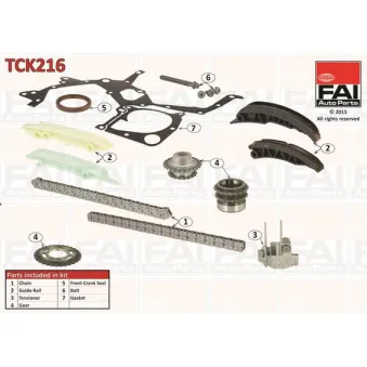 Kit de distribution par chaîne FAI AutoParts TCK216