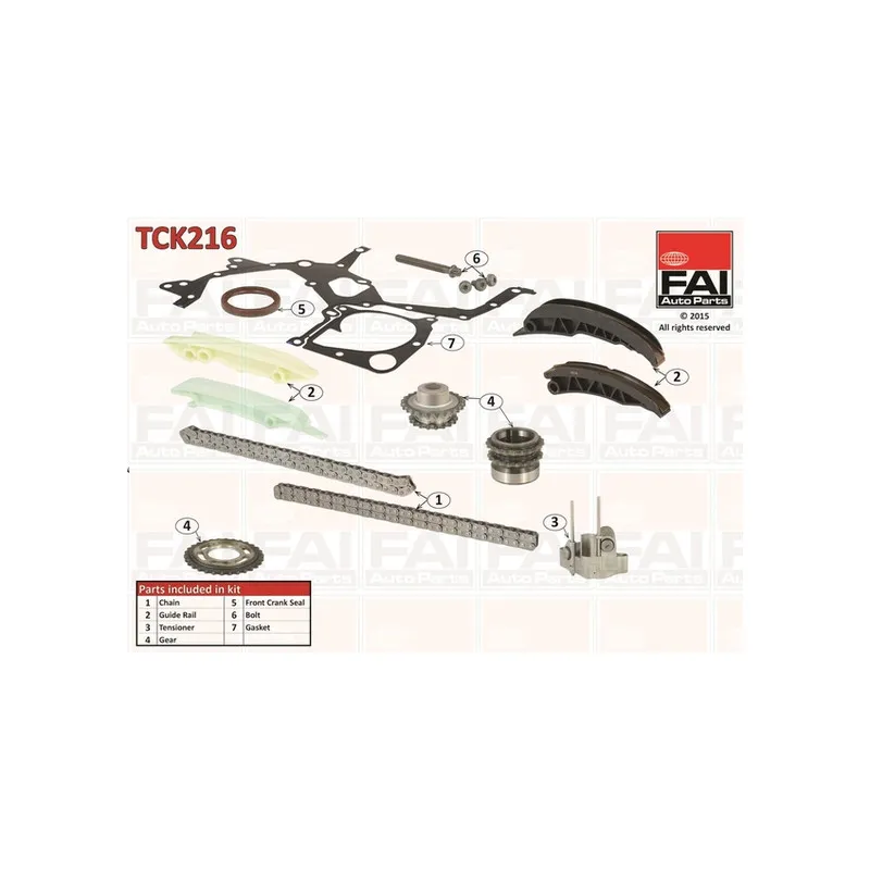 Kit de distribution par chaîne FAI AutoParts TCK216