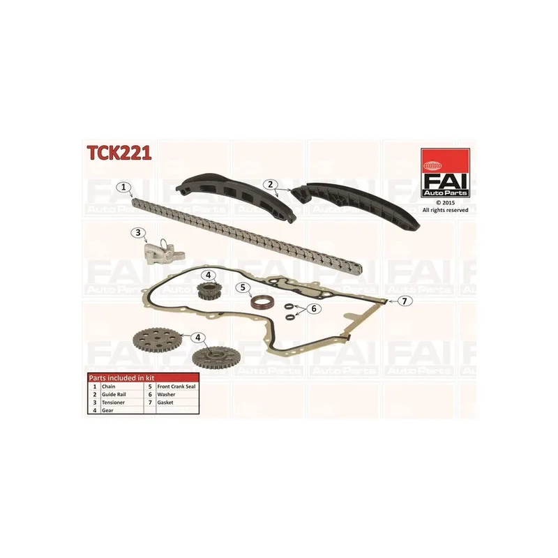 Kit de distribution par chaîne FAI AutoParts TCK221