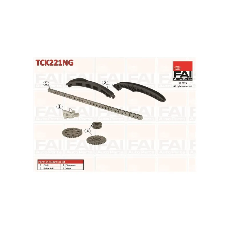 Kit de distribution par chaîne FAI AutoParts TCK221NG
