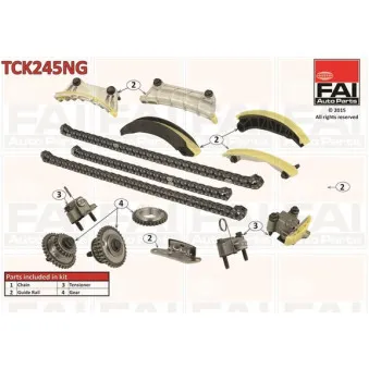 Kit de distribution par chaîne FAI AutoParts TCK245NG