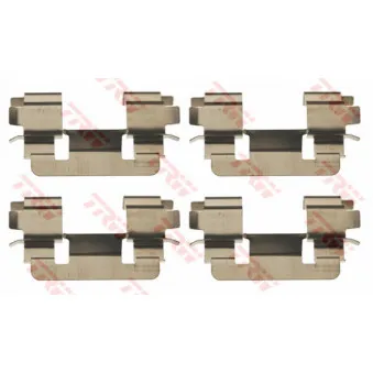 Kit d'accessoires, plaquette de frein à disque TRW PFK424