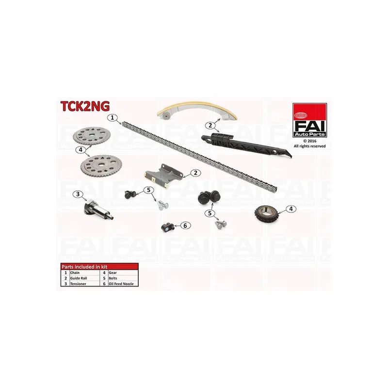 Kit de distribution par chaîne FAI AutoParts TCK2NG