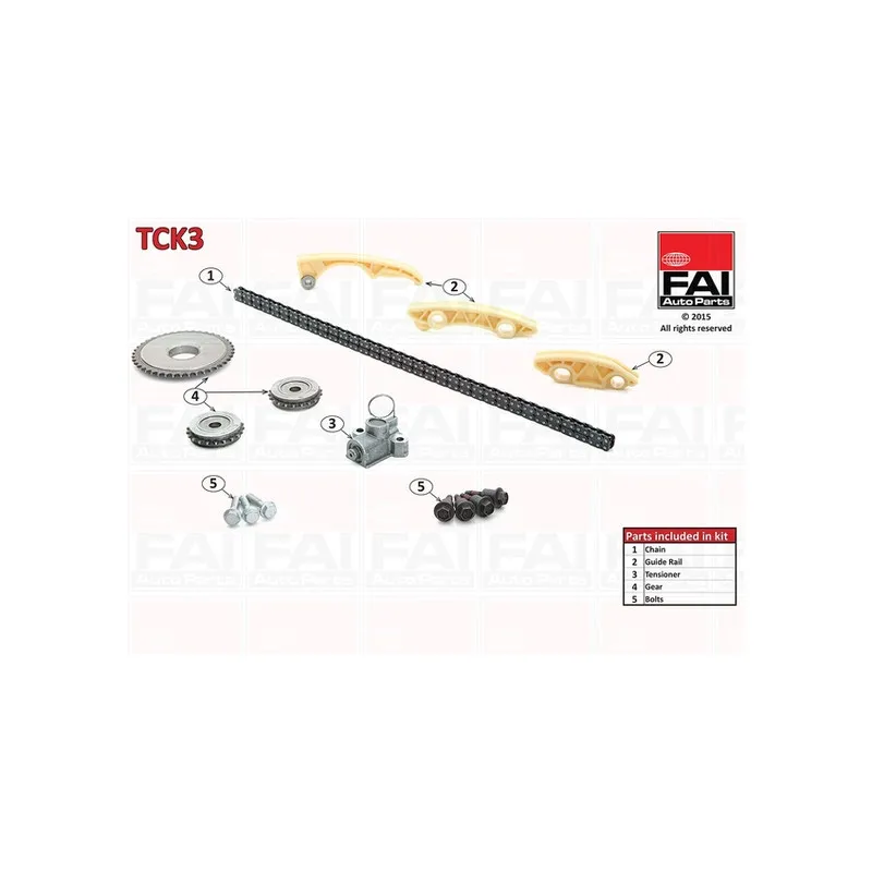 Kit de distribution par chaîne FAI AutoParts TCK3