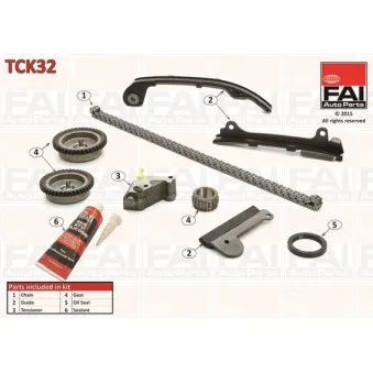 Kit de distribution par chaîne FAI AutoParts TCK32