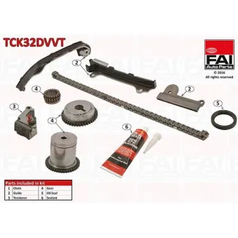 Kit de distribution par chaîne FAI AutoParts TCK32DVVT