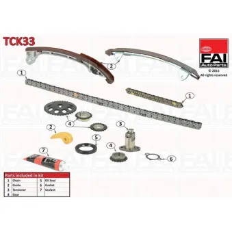 Kit de distribution par chaîne FAI AutoParts TCK33