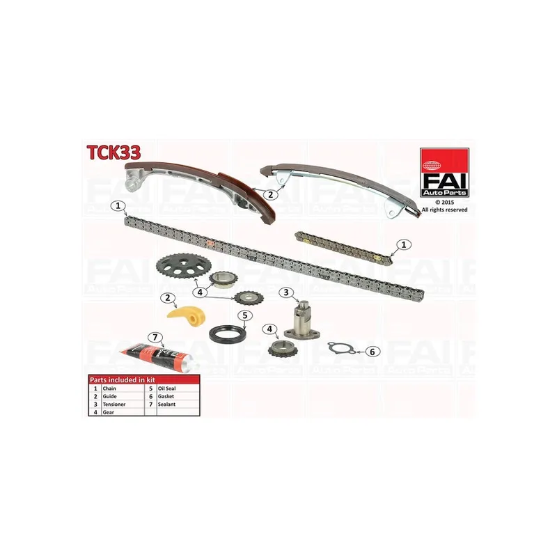 Kit de distribution par chaîne FAI AutoParts TCK33