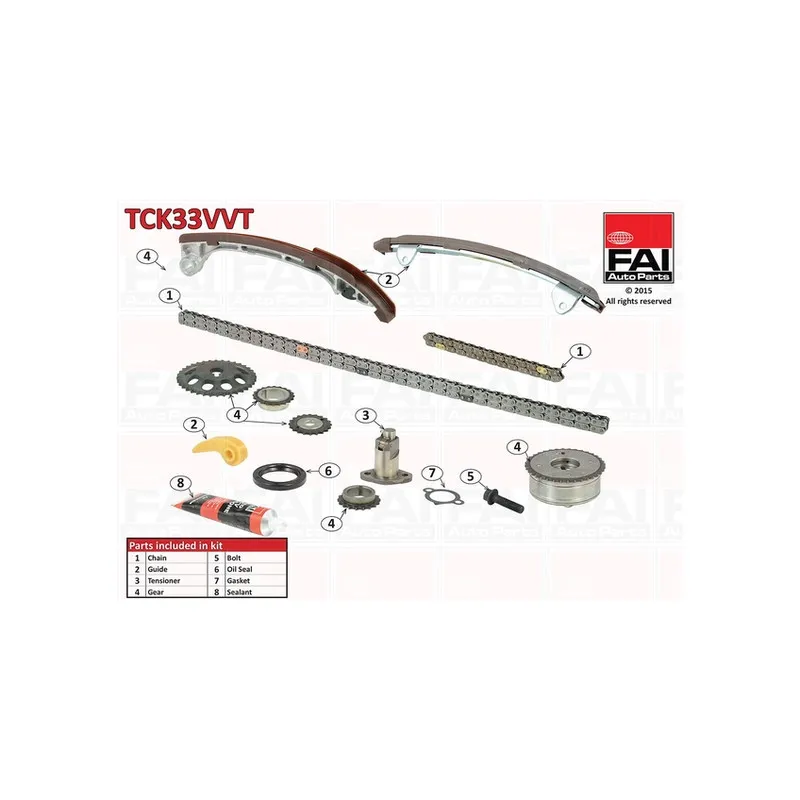 Kit de distribution par chaîne FAI AutoParts TCK33VVT