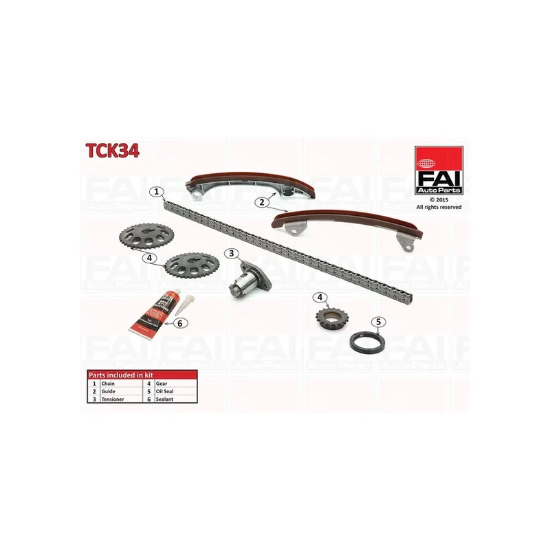Kit de distribution par chaîne FAI AutoParts TCK34