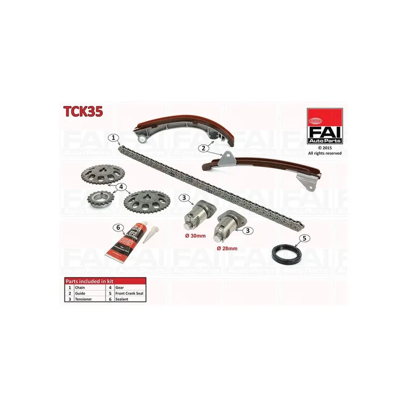 Kit de distribution par chaîne FAI AutoParts TCK35