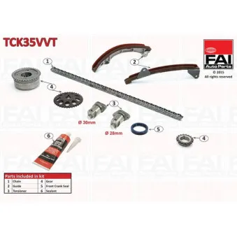Kit de distribution par chaîne FAI AutoParts TCK35VVT