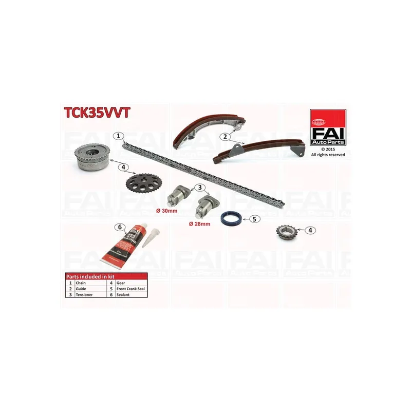Kit de distribution par chaîne FAI AutoParts TCK35VVT