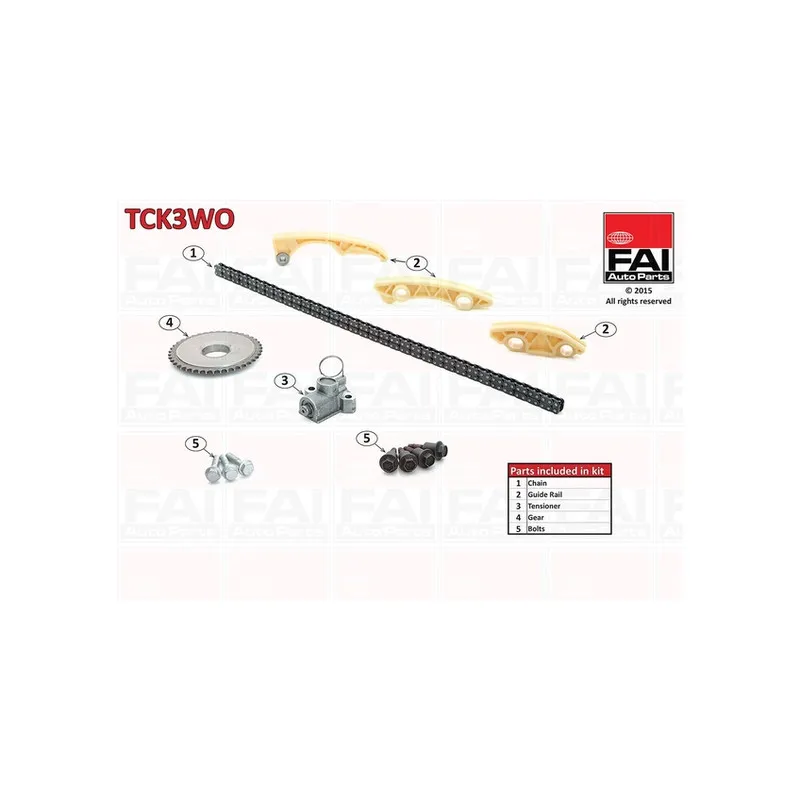 Kit de distribution par chaîne FAI AutoParts TCK3WO