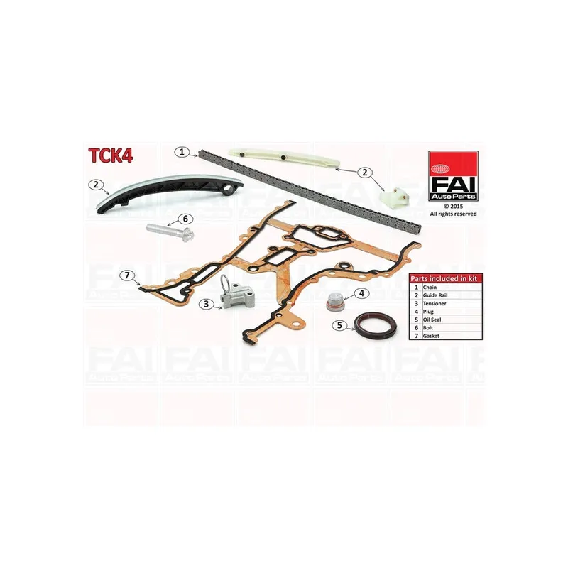 Kit de distribution par chaîne FAI AutoParts TCK4