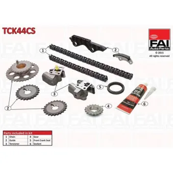 Kit de distribution par chaîne FAI AutoParts TCK44CS