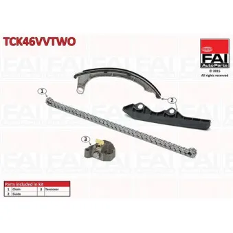 Kit de distribution par chaîne FAI AutoParts TCK46VVTWO