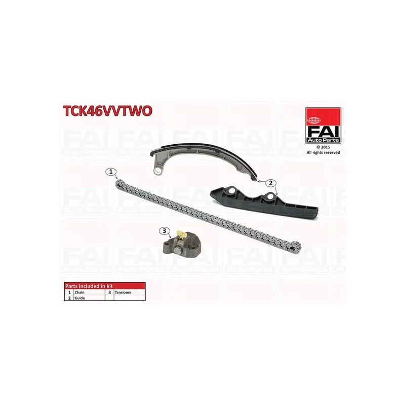 Kit de distribution par chaîne FAI AutoParts TCK46VVTWO