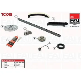 Kit de distribution par chaîne FAI AutoParts TCK48