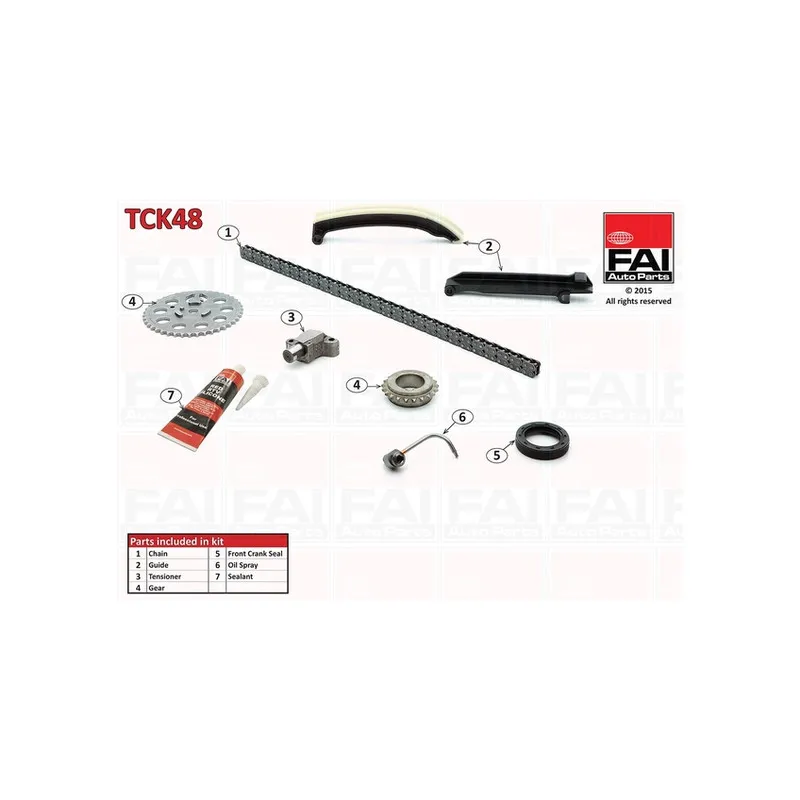 Kit de distribution par chaîne FAI AutoParts TCK48