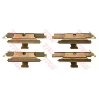 Kit d'accessoires, plaquette de frein à disque TRW PFK434