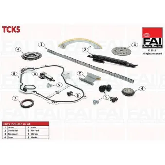 Kit de distribution par chaîne FAI AutoParts TCK5