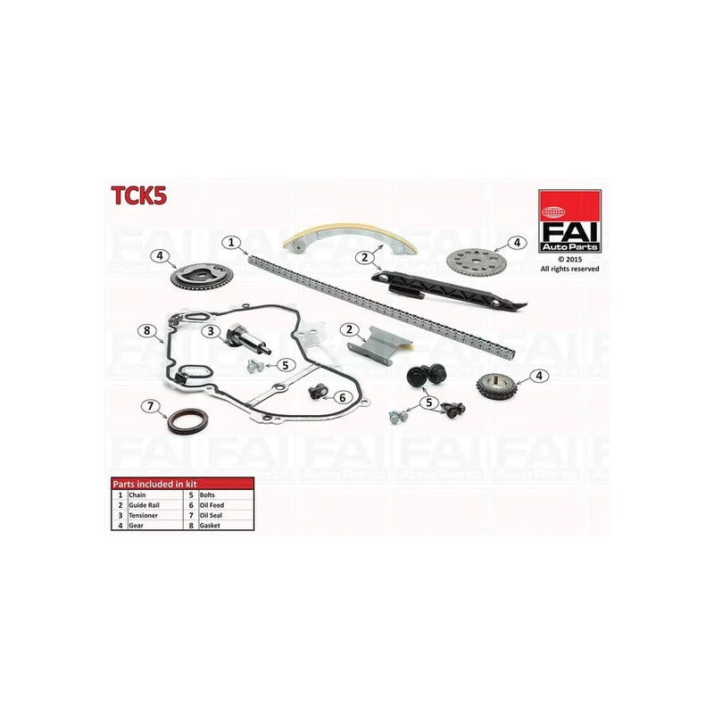 Kit de distribution par chaîne FAI AutoParts TCK5